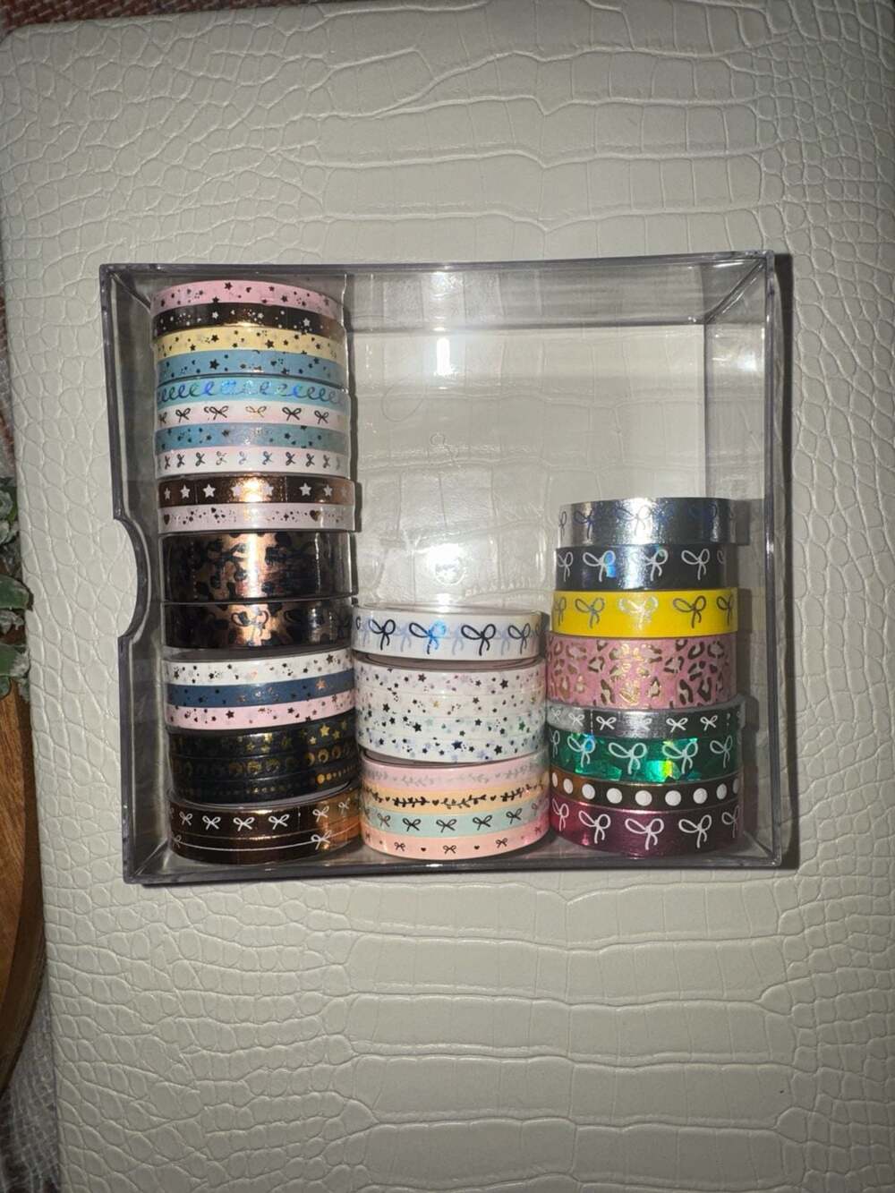 Simply Gilded Washi Tape Bulk Lot - 37 Rolls Bows, Leopard, Stars, and Foiled De